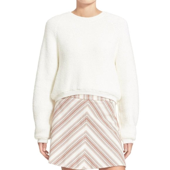 See By Chloe Sweaters - See by Chloe Zip Back Crewneck Sweater